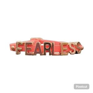 BCBGeneration Pink and Gold Fearless Bracelet